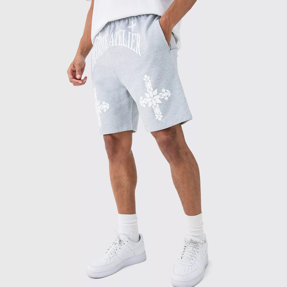 Loose Fit BHM Satin Mesh Long Length Basketball Shorts